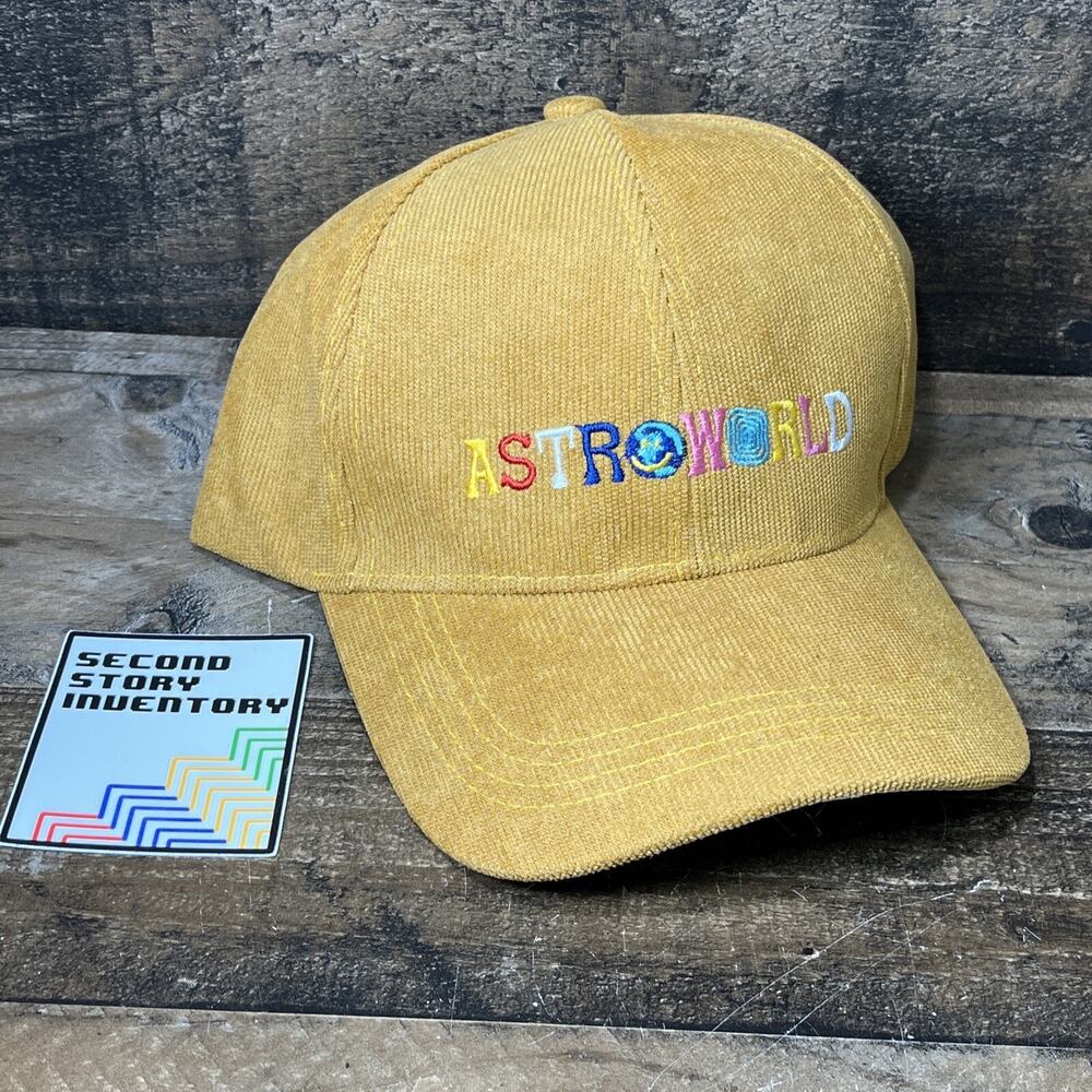 Travis Scott AstroWorld Wish You Were Here Dad Hat Unisex Tan Brown Khaki Cap